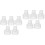 10Pièces Accessoires Sein Silicone Transparent Valves Antireflux 10