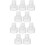 10Pièces Accessoires Sein Silicone Transparent Valves Antireflux 11