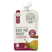 Serenity Kids, Hovězí Roštěnka s Organickými Zeleninou & Bylinami, 7+ Měsíců, 3.5 oz (99 g)
