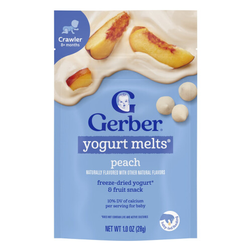 Gerber Gerber, Σνακ για Βρέφη, Υγρή Μελέμη, 8+ Μήνες, Πεπόνι, 1 oz (28 g)
