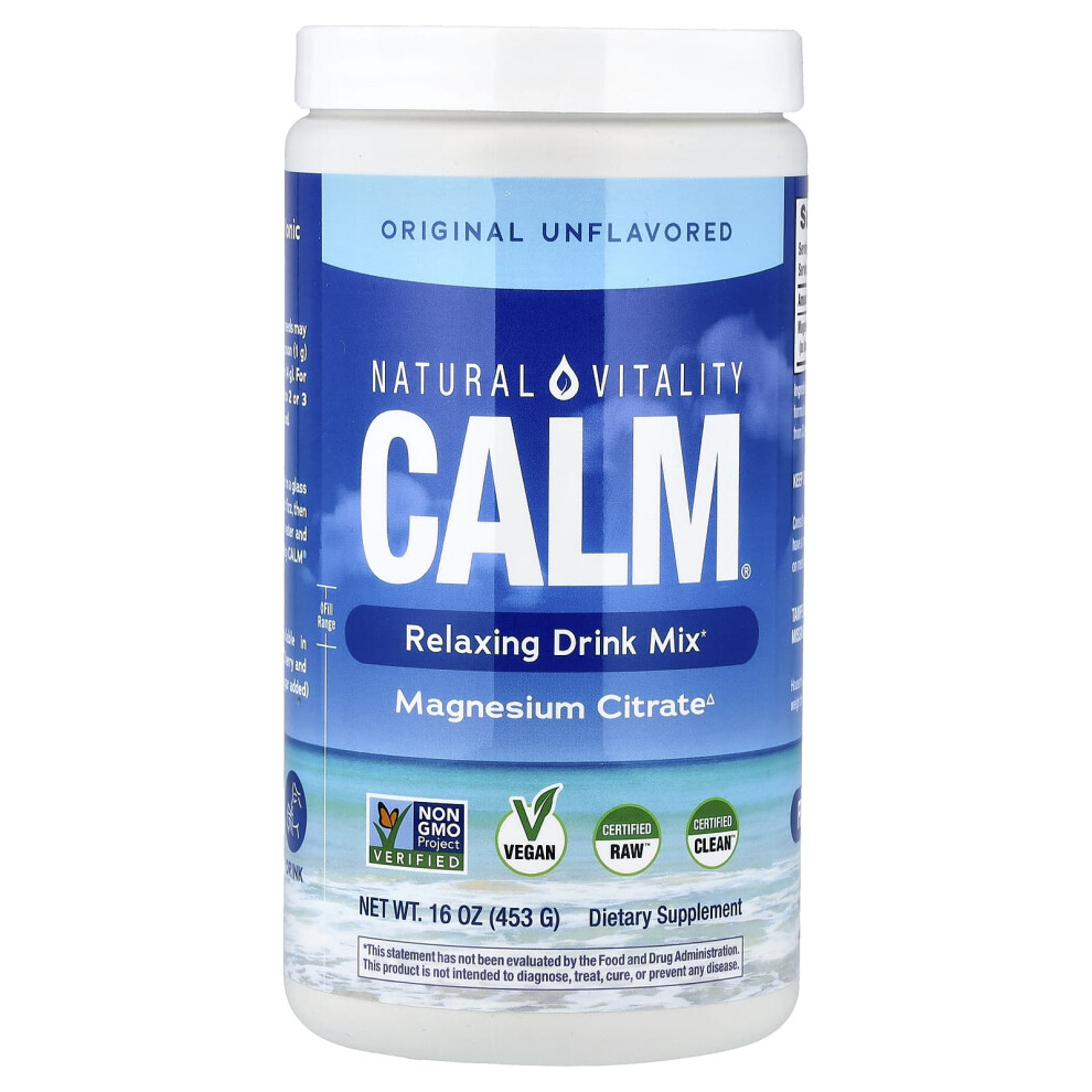 Natural Vitality Natural Calm, Unflavored - 453 Grams