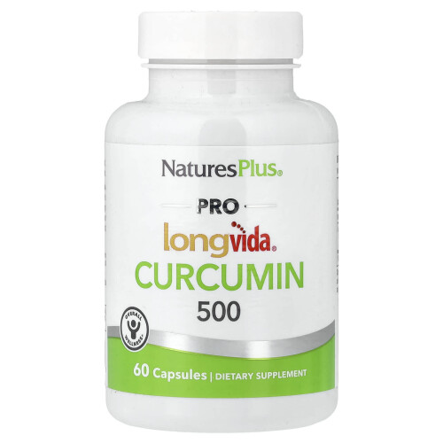 NaturesPlus, Pro Longvida, Curcumin, 500 mg, 60 Kapseln