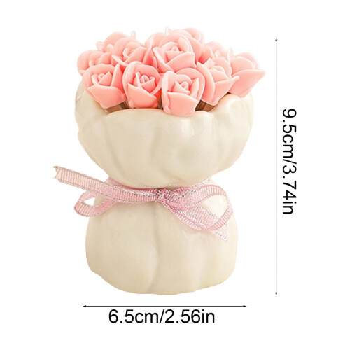 Σετ πιρούνια φρούτων Pink Rose – Πένες κοκτέιλ από ανοξείδωτο ατσάλι με λαβή 2