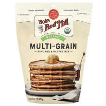 Bob's Red Mill, Misto di Pancake e Waffle Biologico 7 Grain, Whole Grain, 24 oz (680 g)
