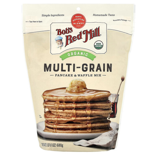 Bob's Red Mill, Οργανική 7 Σιταριού Πανακές & Μύλους, Πλήρες Σιτάρι, 24 oz (680 g)