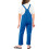 Blue sleeveless onesie jumpsuit with pockets and adjustable 4