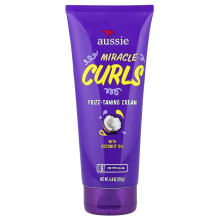 Aussie, Mirakkeliharjat, Räikeänäkymisen torjunta kreami kookosöljyllä ja jojobaöljyllä, 6,8 oz (193 g)