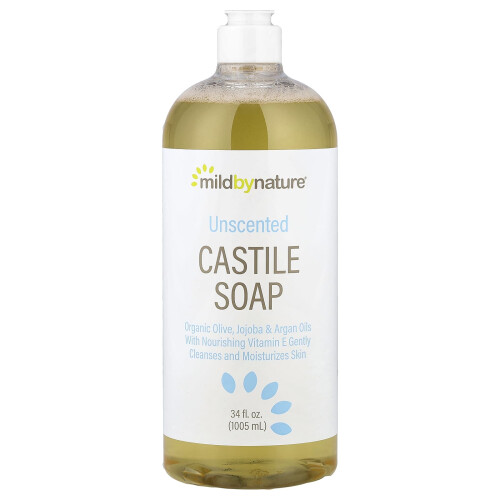 Mild By Nature, Ανόθευτη Καστίλια Σαπουνάδα, 34 fl oz (1,005 ml)