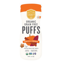 Serenity Kids, Graanvrij Puffs, Pompoen & Cinnamon, 1,5 oz (43 g)