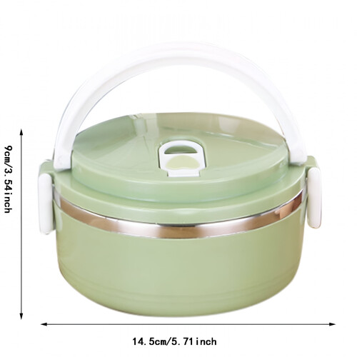 ACDANC Thermo-Lunchbox aus Edelstahl, rund 1