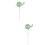 2Pcs Glass Self Watering Plant Devices Green Automatic Waterers 7
