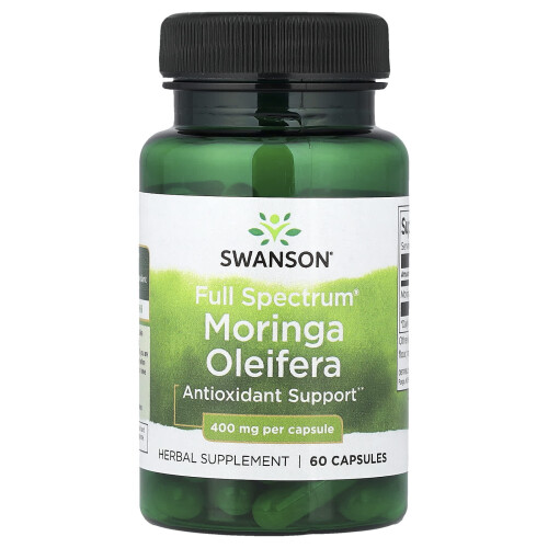 Swanson, Full Spectrum Moringa Oleifera, 400 mg, 60 Capsules