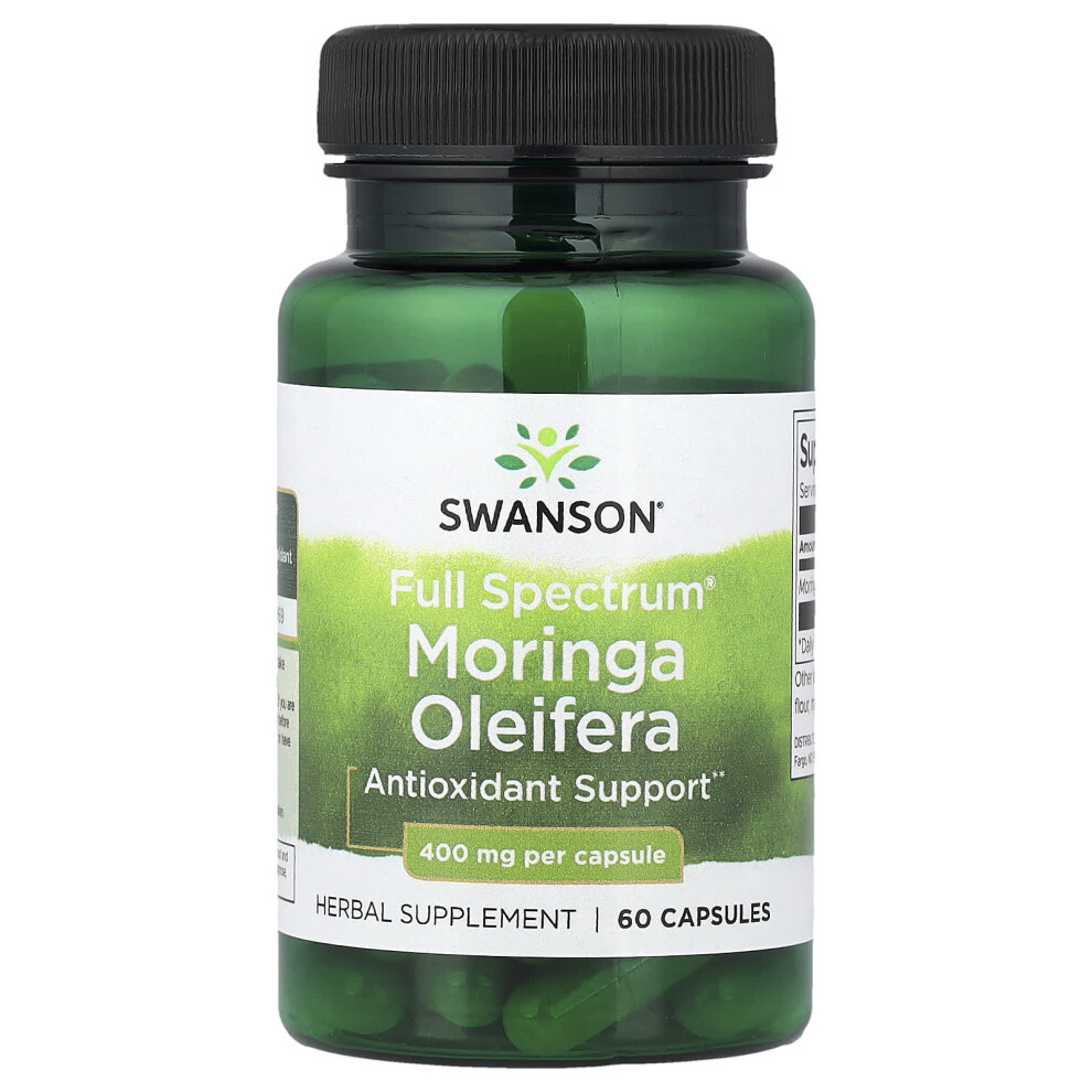 Swanson Moringa Oleifera, 400Mg - 60 Caps