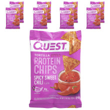 Quest Nutrition, Tortilla Stil Protein Chips, Söt Chili, 8 Päck, 1.1 oz (32 g) Varje Päck