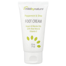 Mild By Nature, Peppermint & Shea noha krém s Arganem & Marulou oleji, 2,5 oz (71 g)