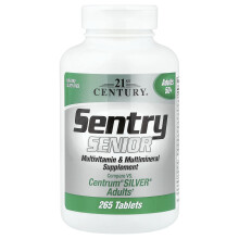 21st Century, Sentry Senior, Multivitamin & Multimineral tillbehör, Vuxna 50+, 265 tabletter