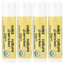 Mild By Nature, Sierra Bees, Organic Lip Balms, Creme Brulee, 4 Pack, 0.15 oz (4.25 g) Each