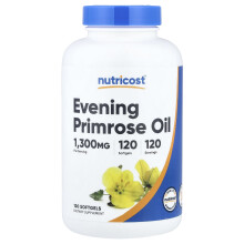 Nutricost, Óleo de Primavera da Noite, 1.300 mg, 120 Softgéis