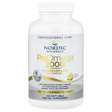 Nordic Naturals, ProOmega 2000, Cytryna, 1,250 mg, 120 Miękkich Kapsułek