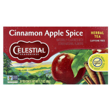 Celestial Seasonings, Urte Te, Cinnamon Apple Spice, Koffeinfri, 20 Tebech, 1,7 oz (48 g)