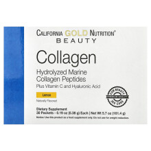 Solumeve, Marine Kollagenpeptide Plus Vitamin C und Hyaluronsäure, Zitrone, 30 Packungen, 0,19 oz (5,38 g) Jeder