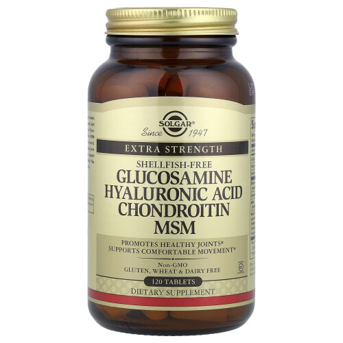 Solgar Glukosamiini hyaluronihappo kondroitin MSM, Solgar, 120 tablettia