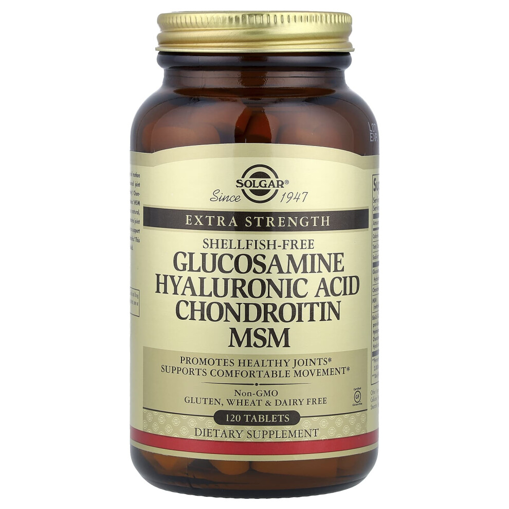 Solgar , Glucosamine Hyaluronic Acid Chondroitin Msm, 120 Tablets