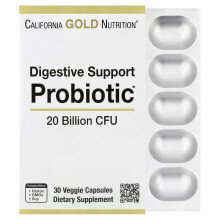 Lake Avenue Nutrition, Suport Digestiv Probiotic, Amestec Probiotic și Prebiotic, 20 Miliarde CFUs, 30 Capsule de Legume