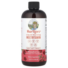 MaryRuth's, Flytande Morgon Multivitamin, Hallon, 15,22 fl oz (450 ml)