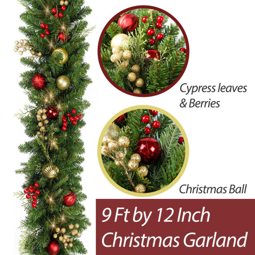 Kerstkrans/slinger van 152 cm (60 inch) van PVC en PE 2