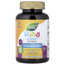 Nature's Way, Barn, Svalt, lugn & sammanhållen, Ålder 8 +, Grap, 40 Gummies