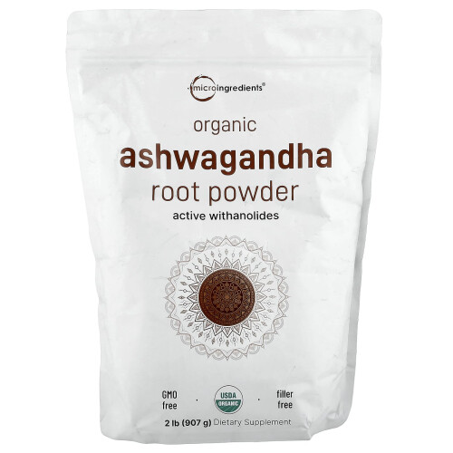 Micro Ingredients, Οργανική Ashwagandha Ρίζα Πουλβέρ, 2 lb (907 g)