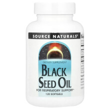 Source Naturals, Schwarze Samen-Öl, 120 Weichgelatine-Kapseln