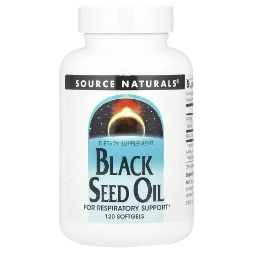 Source Naturals, Ulei de Seminte Negre, 120 Capsule Soft