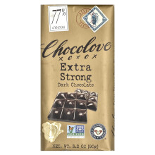 Chocolove, Extra Sterke Donkere Chocolade, 77% Kakaohoud, 3.2 oz (90 g)