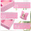 2-pack sammets klockbricka med 12 fack 3