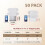Conjunto de 50 caixas de papelão ondulado branco para envio, correspondência e transporte de mercadorias (6x4x3 polegadas). 2