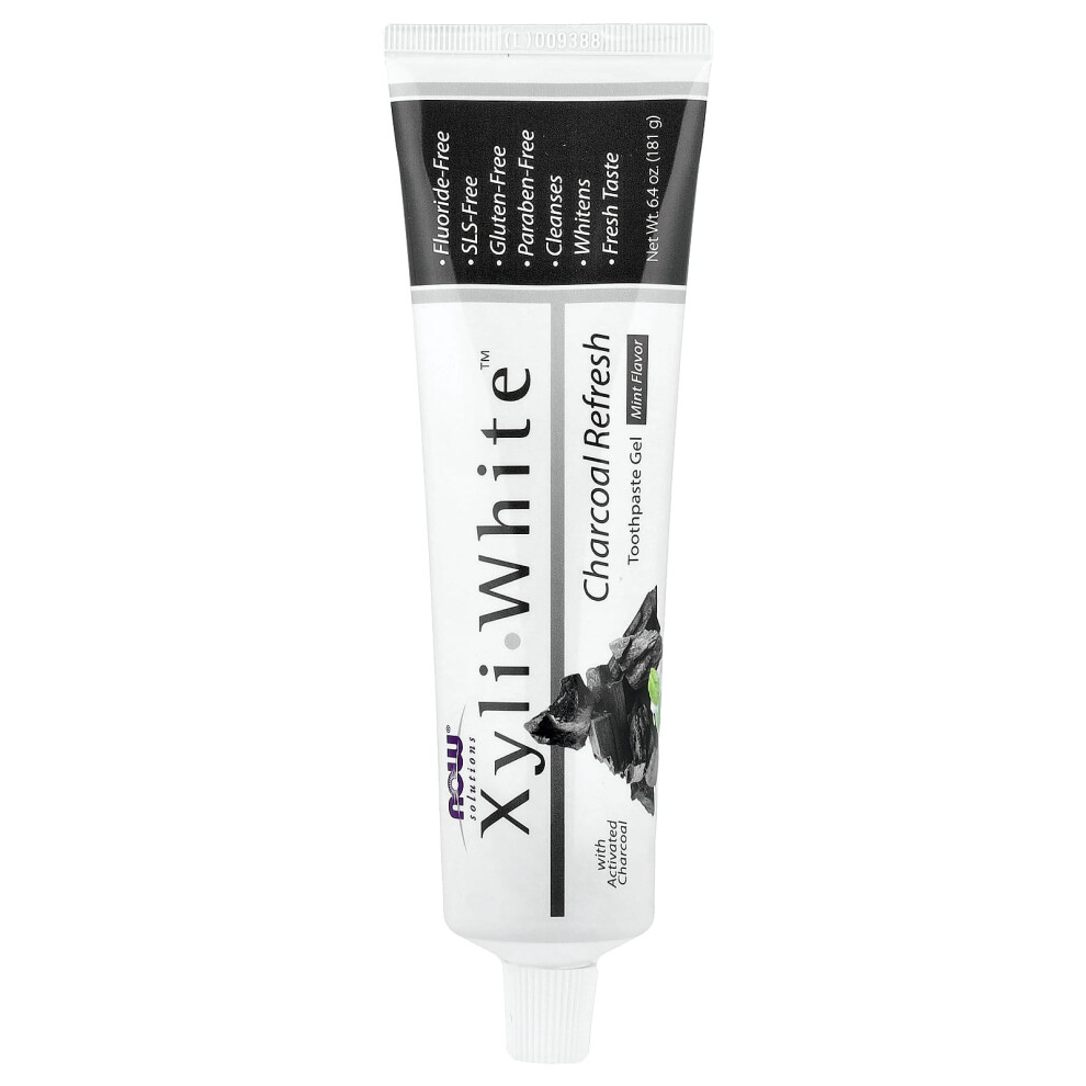 Now Foods Xyliwhite, Charcoal Refresh Toothpaste Gel - 181 Grams