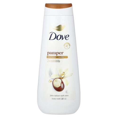 Dove Ντόβ, Παμπρινγκ, Σαπουνάκι Σώματος, Βουτύρου Σέι & Βανίλα, 22 fl oz (650 ml)