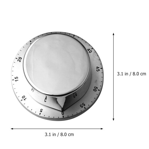 Timer da cucina meccanico in acciaio inossidabile 1