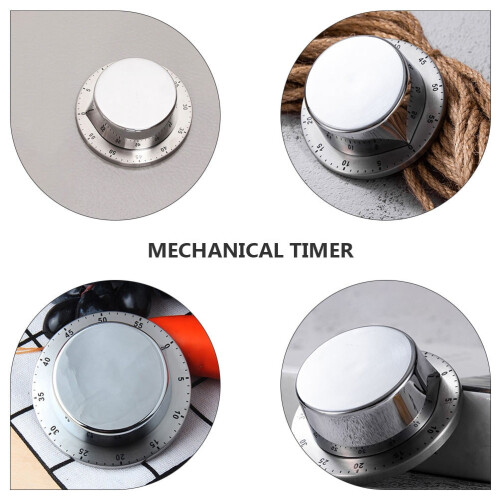 Timer da cucina meccanico in acciaio inossidabile 2
