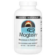 Source Naturals, Forrás Természetes, Magtein, Magnézium L-Treonát, 667 mg, 180 Kapszula