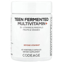 Codeage, Multivitamina Fermentata per Adolescenti, 60 Capsule