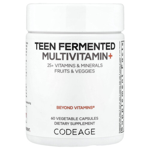 Codeage, Teen Fermenteerde Multivitamine+, 60 Capsules