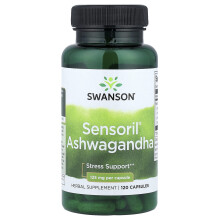 Swanson, Sensoril Ashwagandha, 125 mg, 120 kapszula