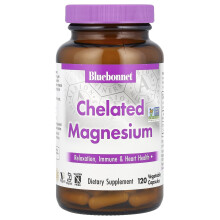 Bluebonnet Nutrition, Chelatiertes Magnesium, 120 Pflanzliche Kapseln