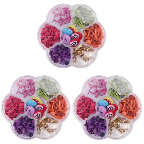 Handmade Brads for Crafts Assorted Color Safe PP Material 2