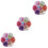Handmade Brads for Crafts Assorted Color Safe PP Material 6