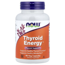 NOW Foods, Thyroid Energy, 90 Veg Kapszula