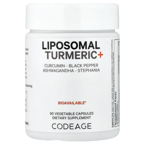 Codeage, Liposomaal Turmeric+, 90 Capsules